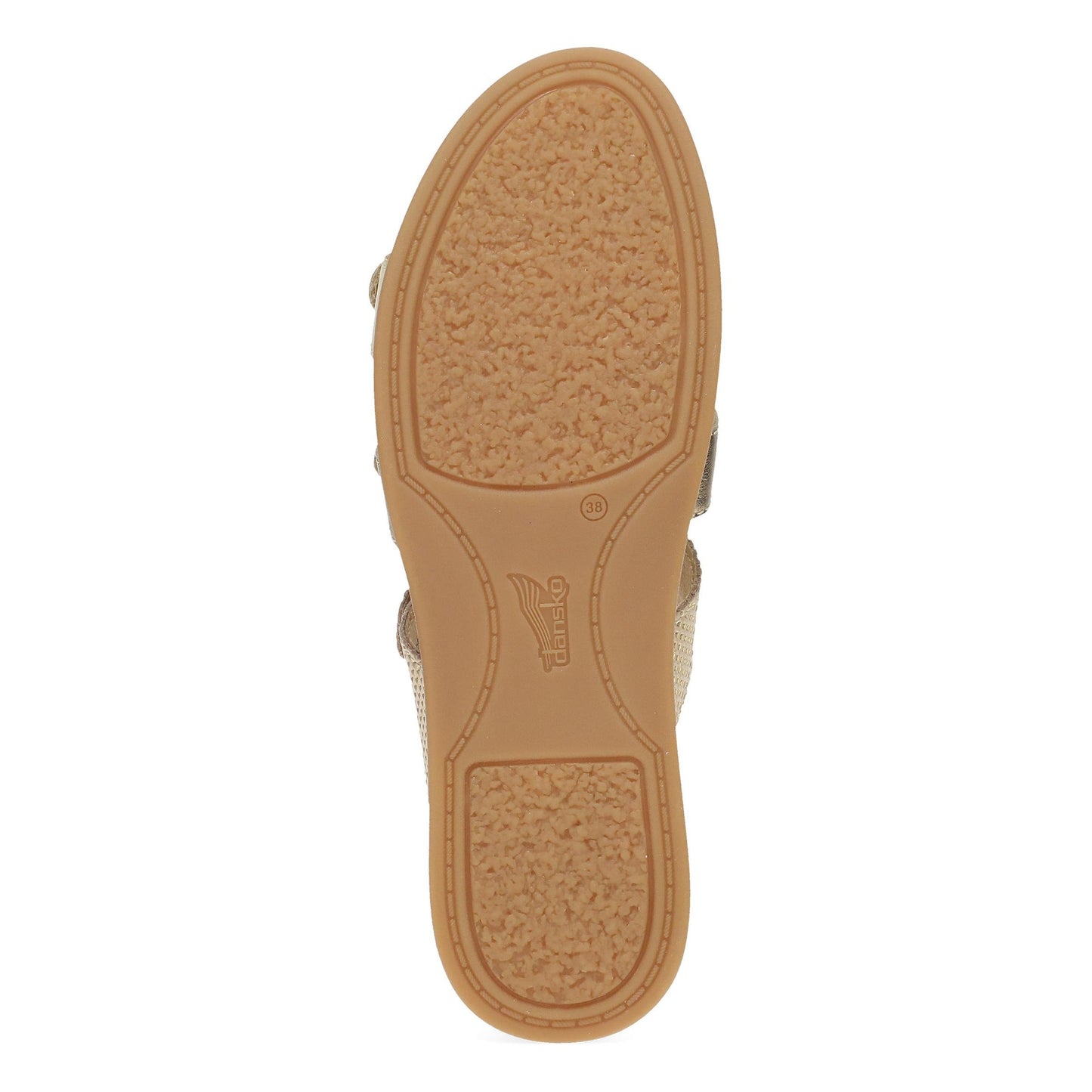 Dansko Campbell - Women's Adjustable Strap Sandal - Gold Multi Sole View