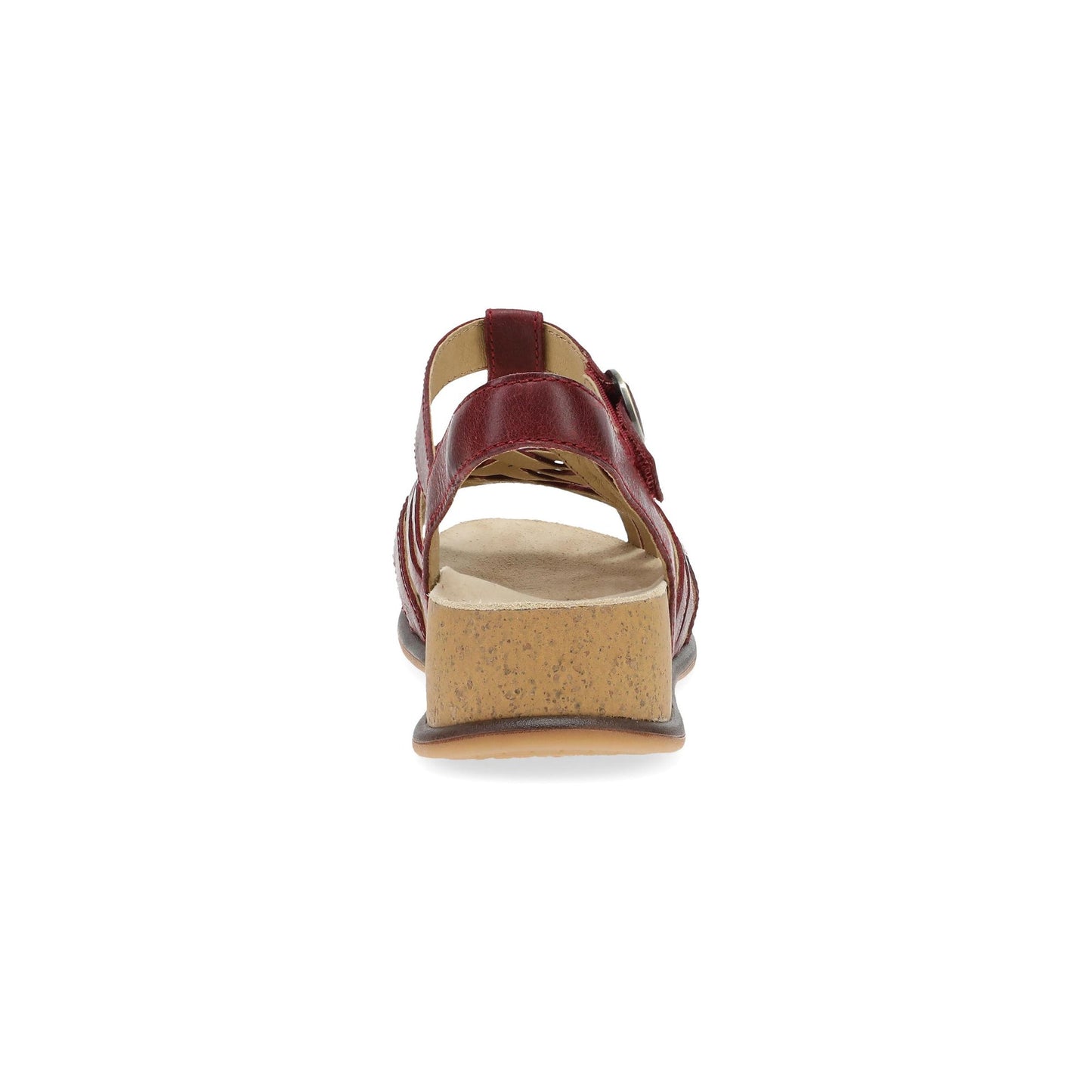 Dansko Christa - Women's Adjustable Ankle Strap Sandal - Plum Heel View