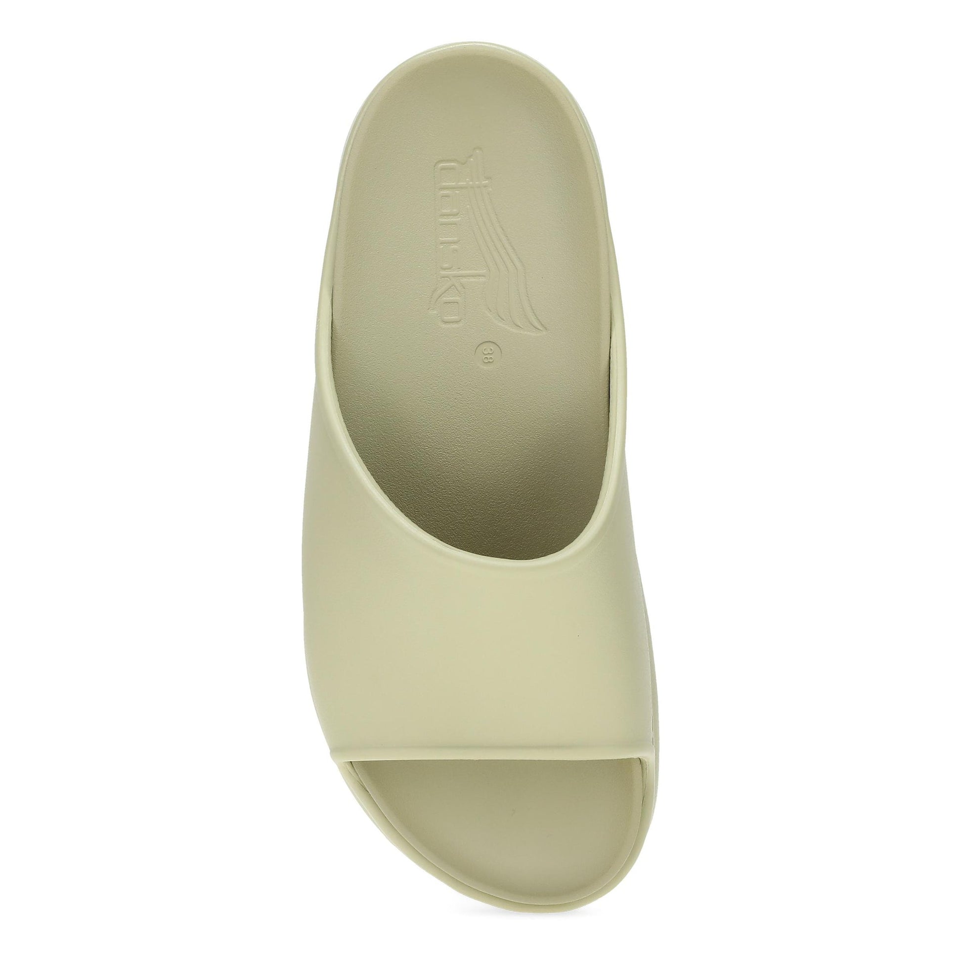 Dansko Devyn - Women's Lightweight EVA Slide - Sage Molded Top View