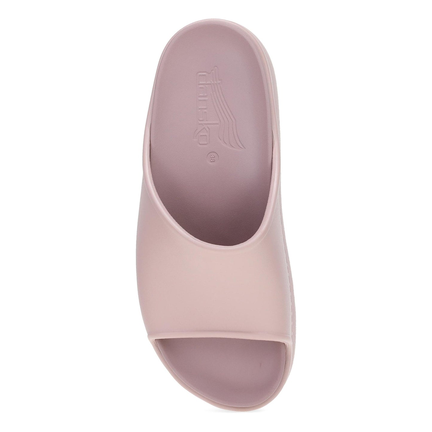 Dansko Devyn - Women's Lightweight EVA Slide - Mauve Molded Top View