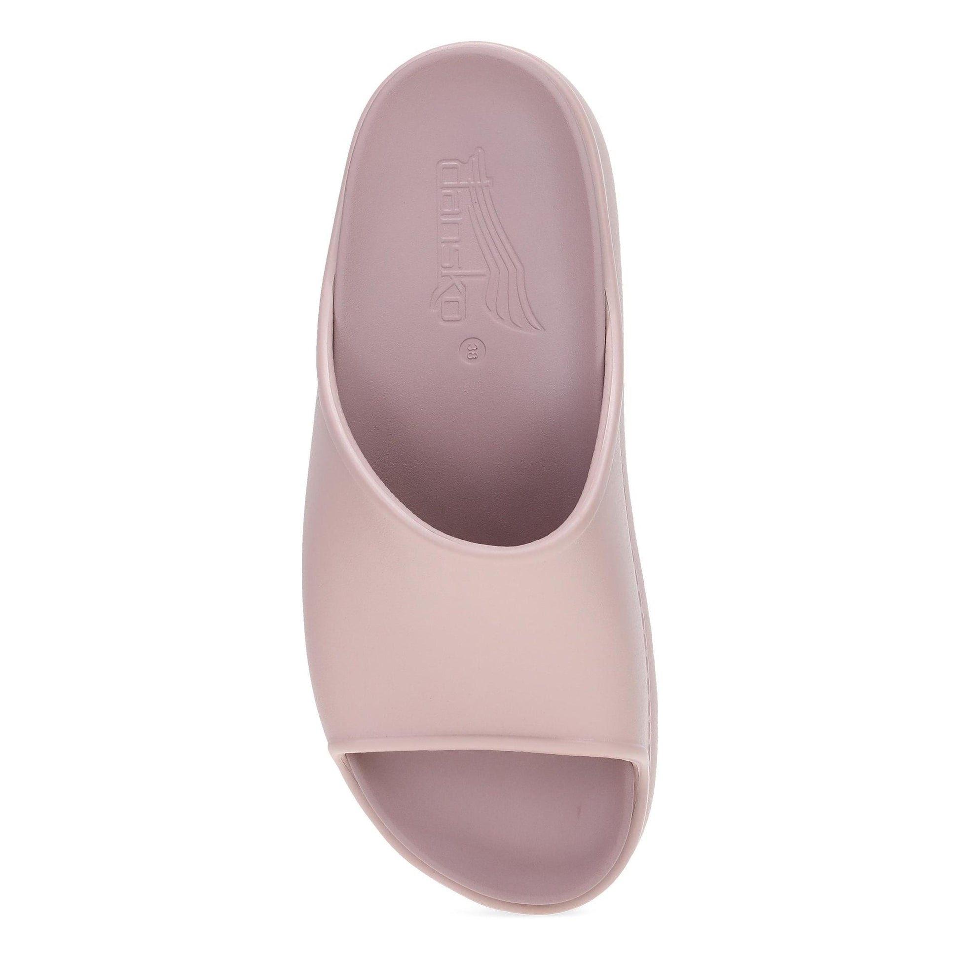 Dansko Devyn - Women's Lightweight EVA Slide - Mauve Molded Top View