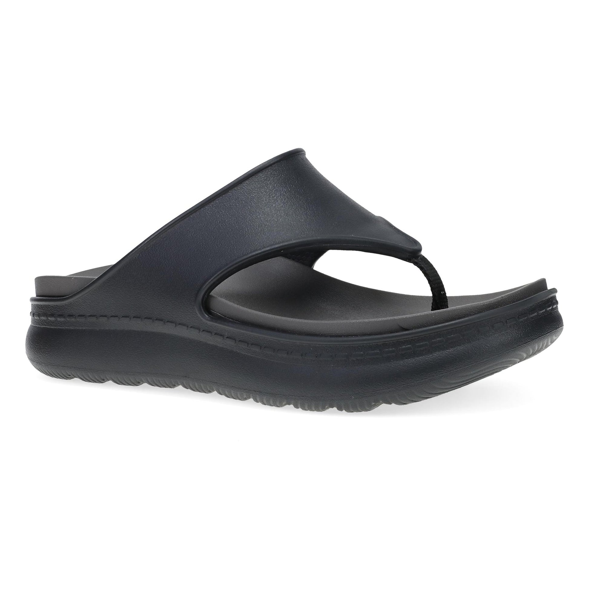 Dansko Devyn Thong - Women's Lightweight EVA Thong Sandal - Black Outside View