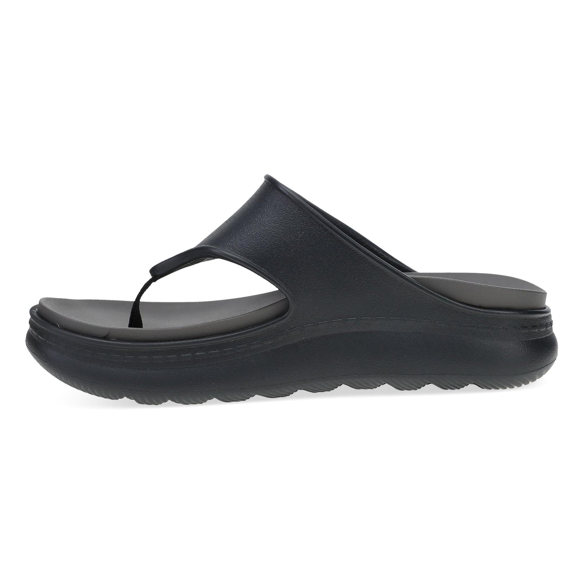 Dansko Devyn Thong - Women's Lightweight EVA Thong Sandal - Black Side View