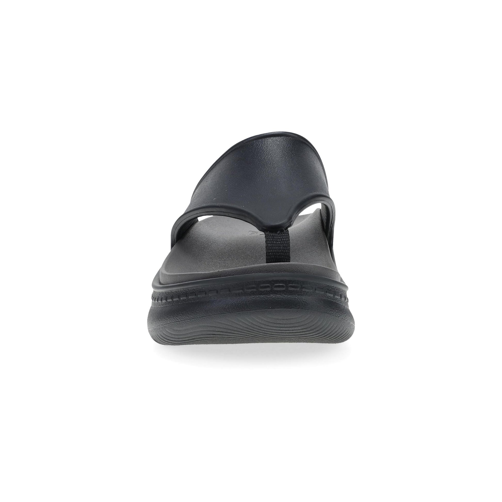 Dansko Devyn Thong - Women's Lightweight EVA Thong Sandal - Black Front View