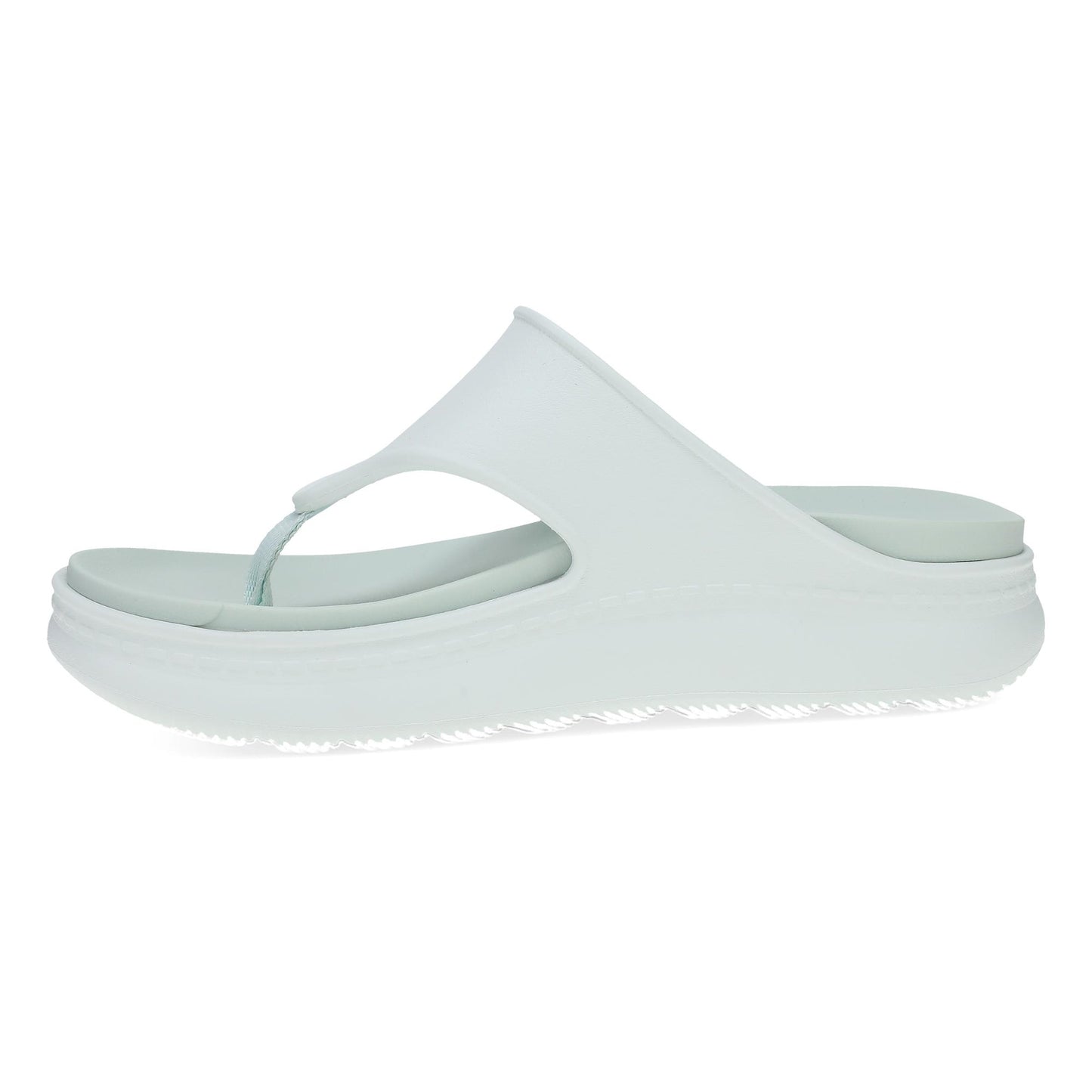 Dansko Devyn Thong - Women's Lightweight EVA Thong Sandal - Spa Blue Side View