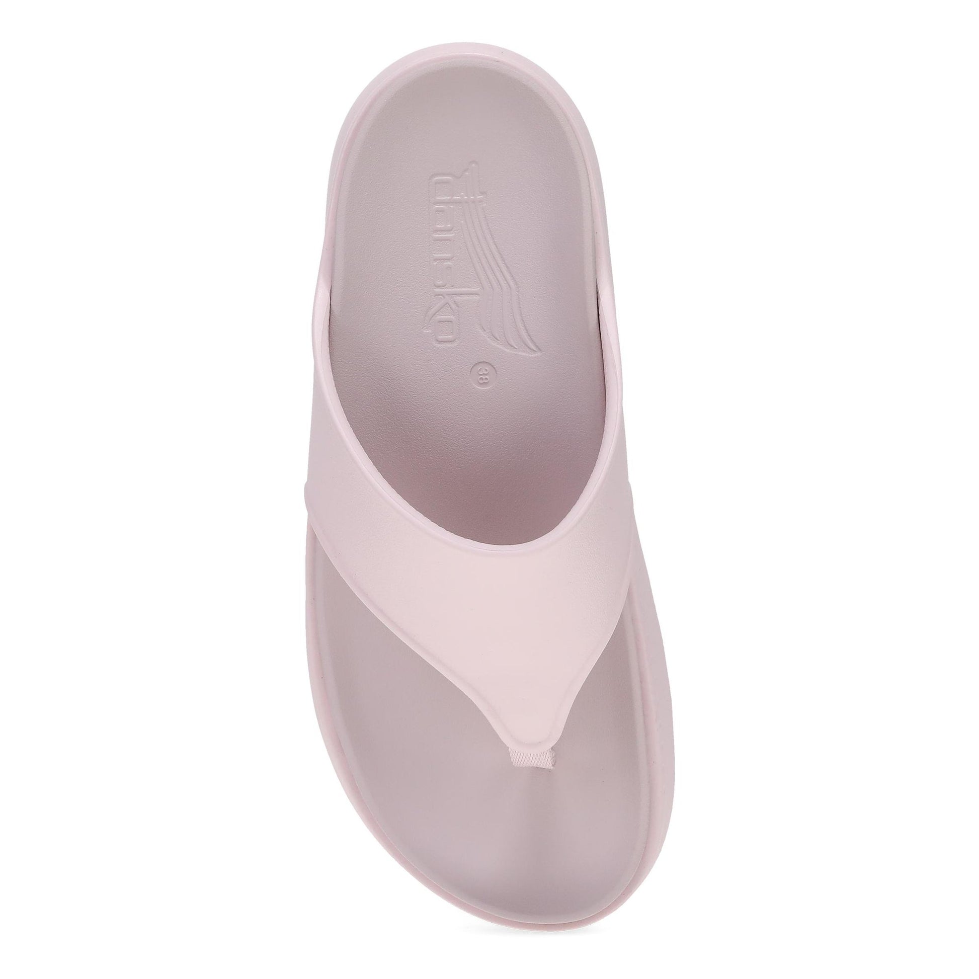 Dansko Devyn Thong - Women's Lightweight EVA Thong Sandal - Pale Pink Top View