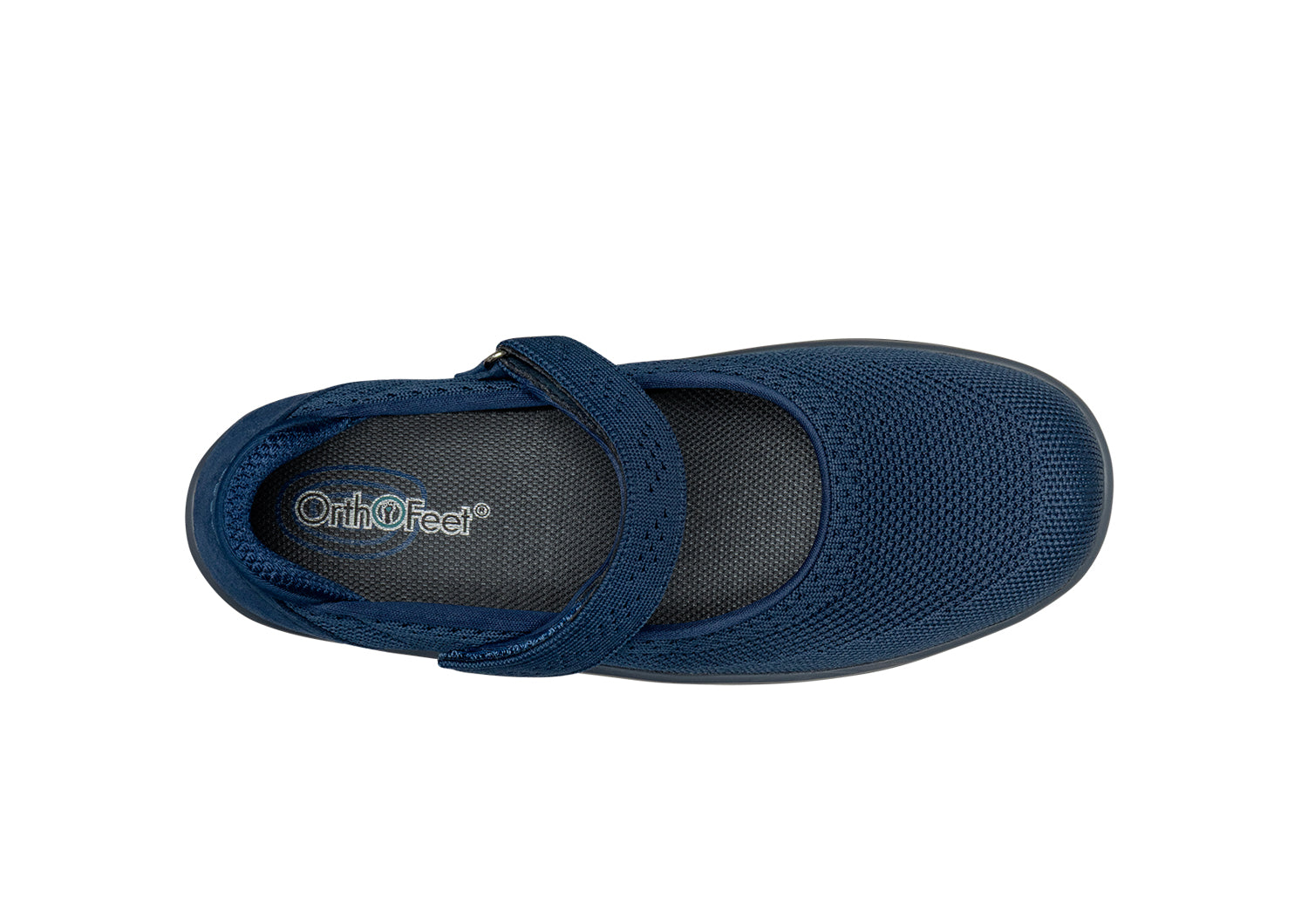 Orthofeet Jessa Navy - birds_eye