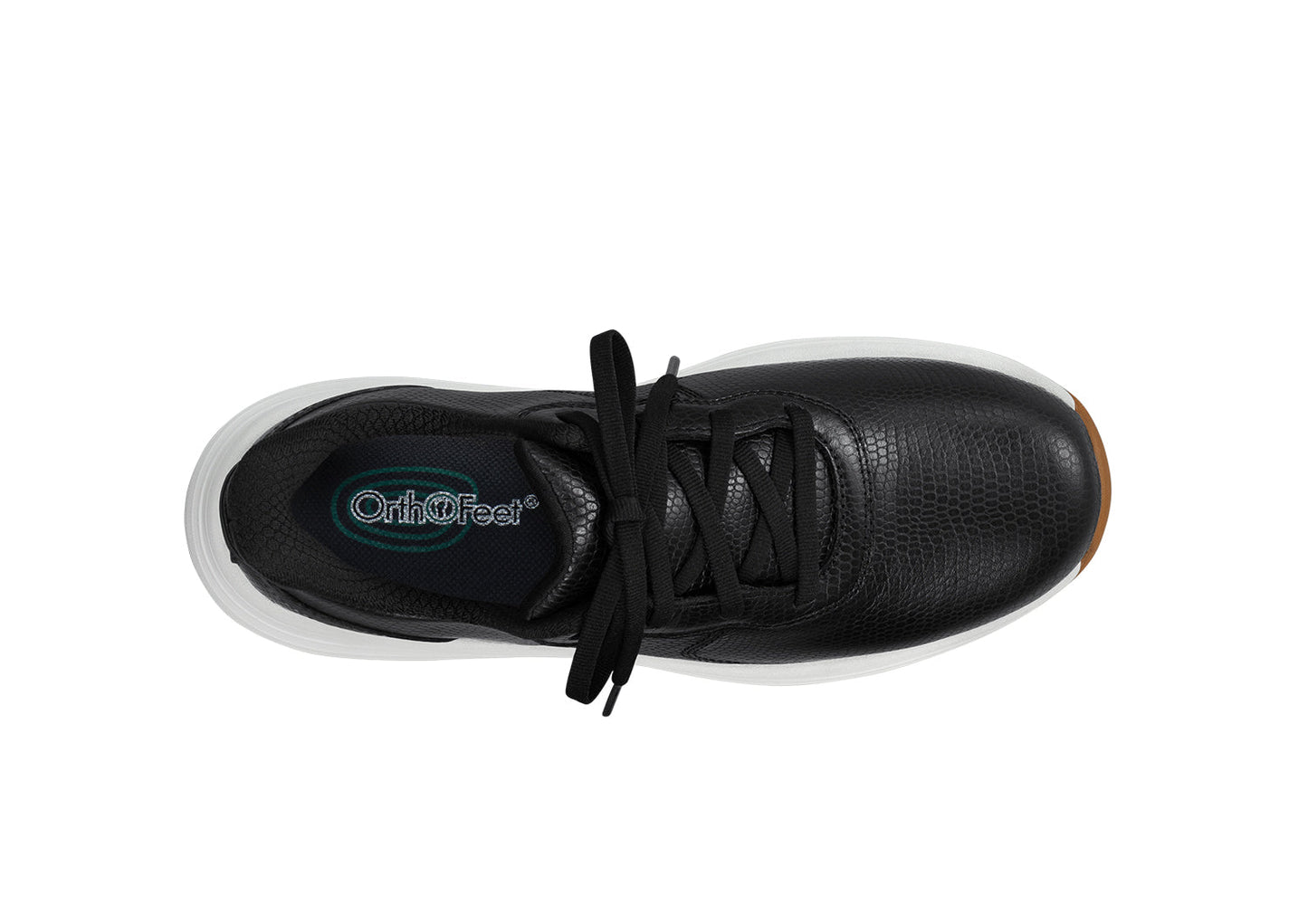 Orthofeet Stride Hands-Free Black - birds_eye