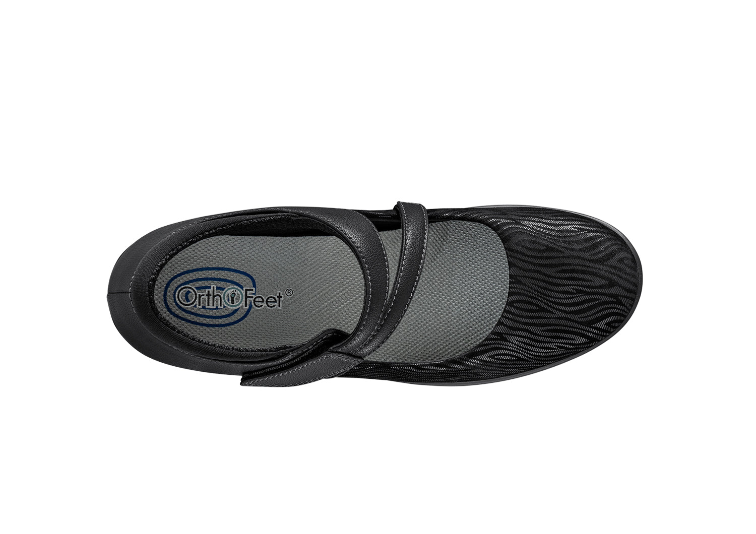 Orthofeet Ella Black - birds_eye