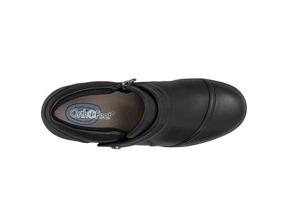 Orthofeet Eva Black Leather - birds_eye