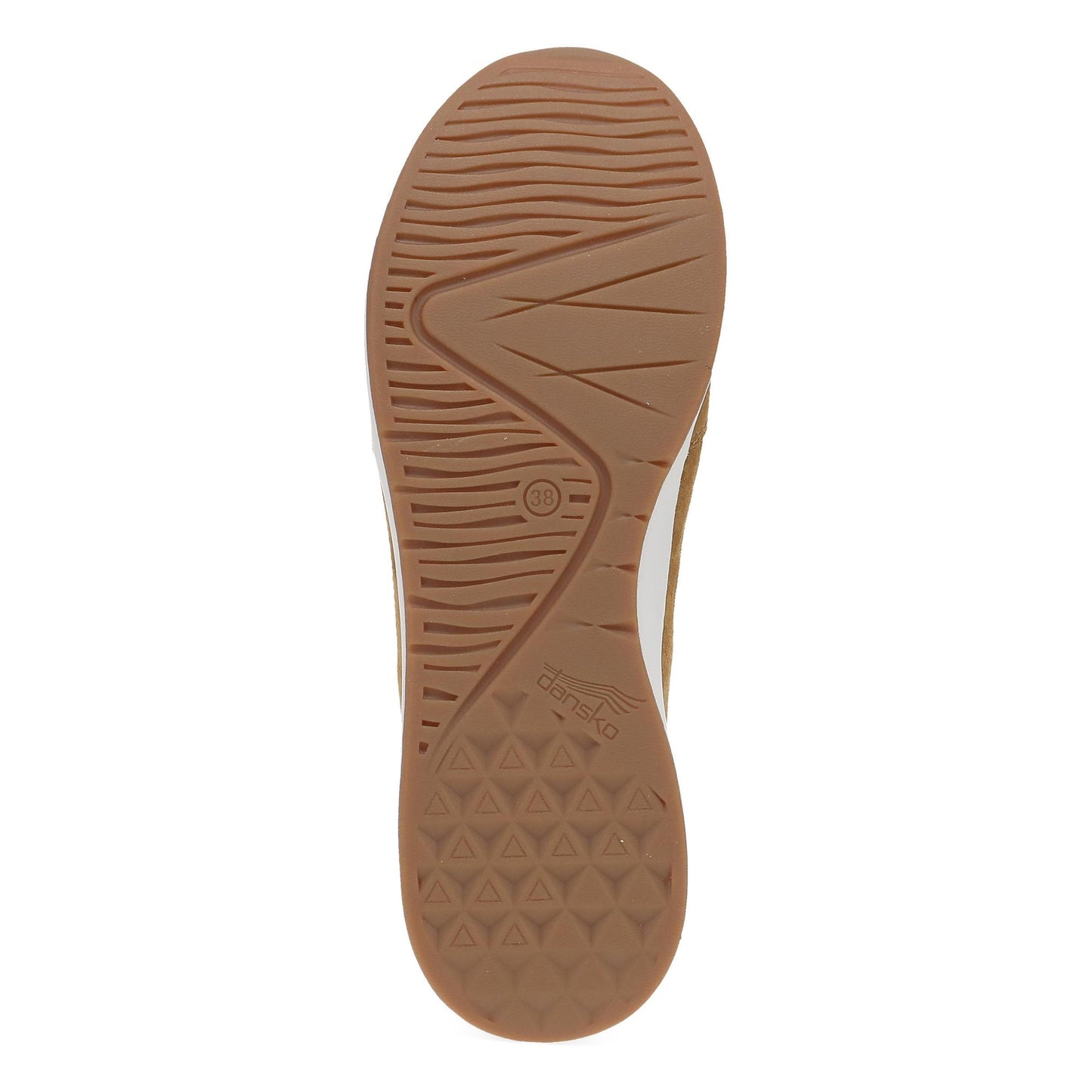 Dansko Catie - Women's Removable Footbed Sneaker - Tan Suede Sole View