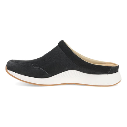 Dansko Claudia Clog - Women's Stain Resistant Clog - Black Suede Side View