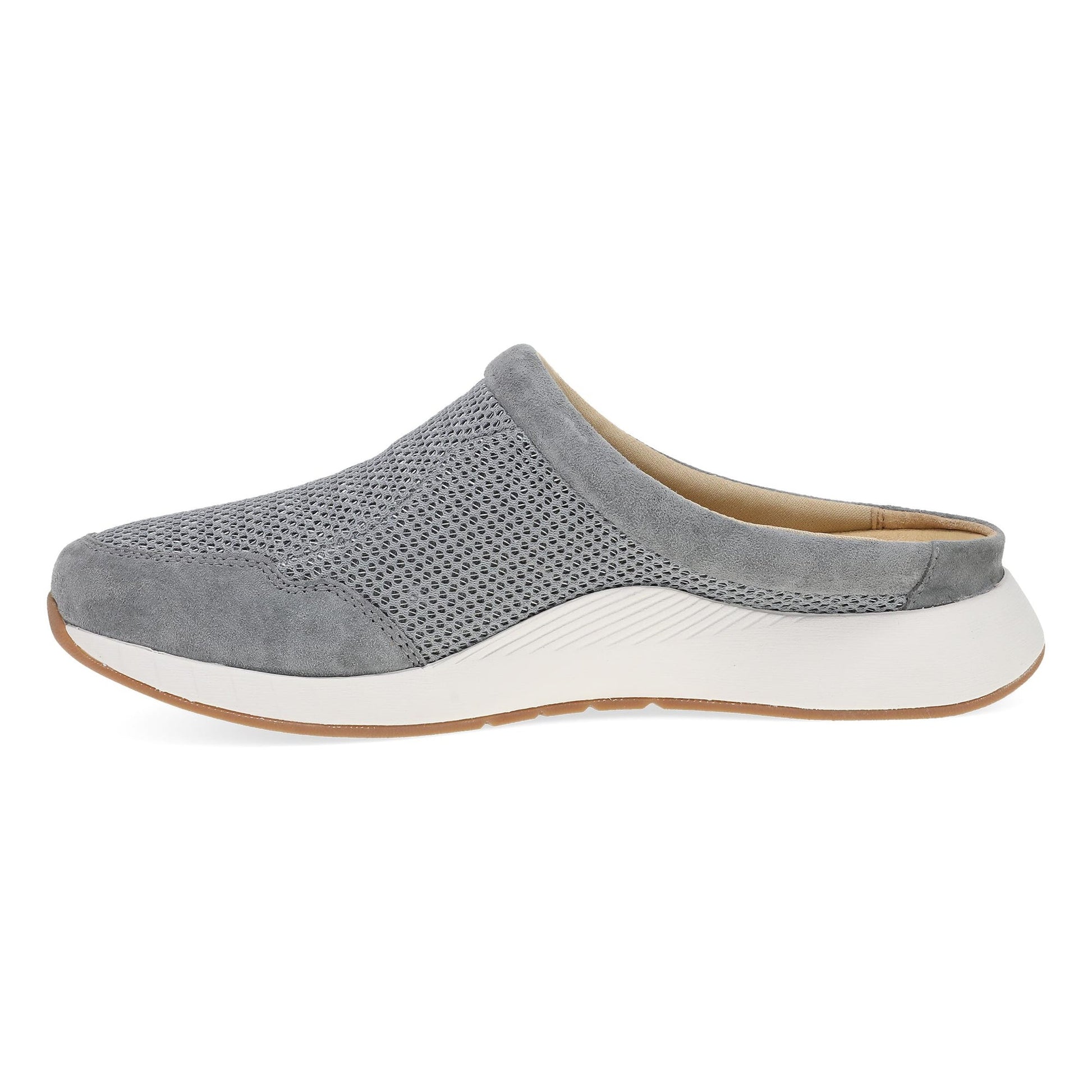 Dansko Claudia Clog - Women's Stain Resistant Clog - Grey Mesh Side View
