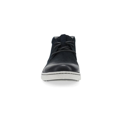 Dansko Tony - Men's Arch Support Sneaker - Black Burnished Suede Front View