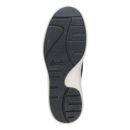 Dansko Tony - Men's Arch Support Sneaker - Black Burnished Suede Sole View
