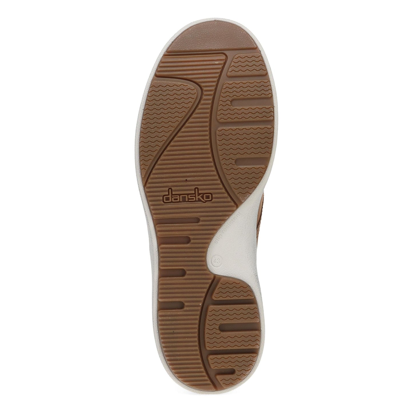 Dansko Tony - Men's Arch Support Sneaker - Tan Burnished Suede Sole View