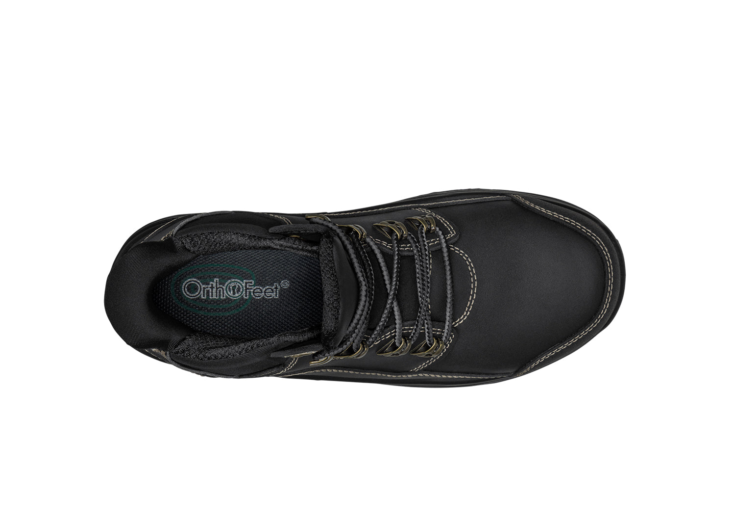 Orthofeet Quartz Hands-Free Work Boot Black - birds_eye