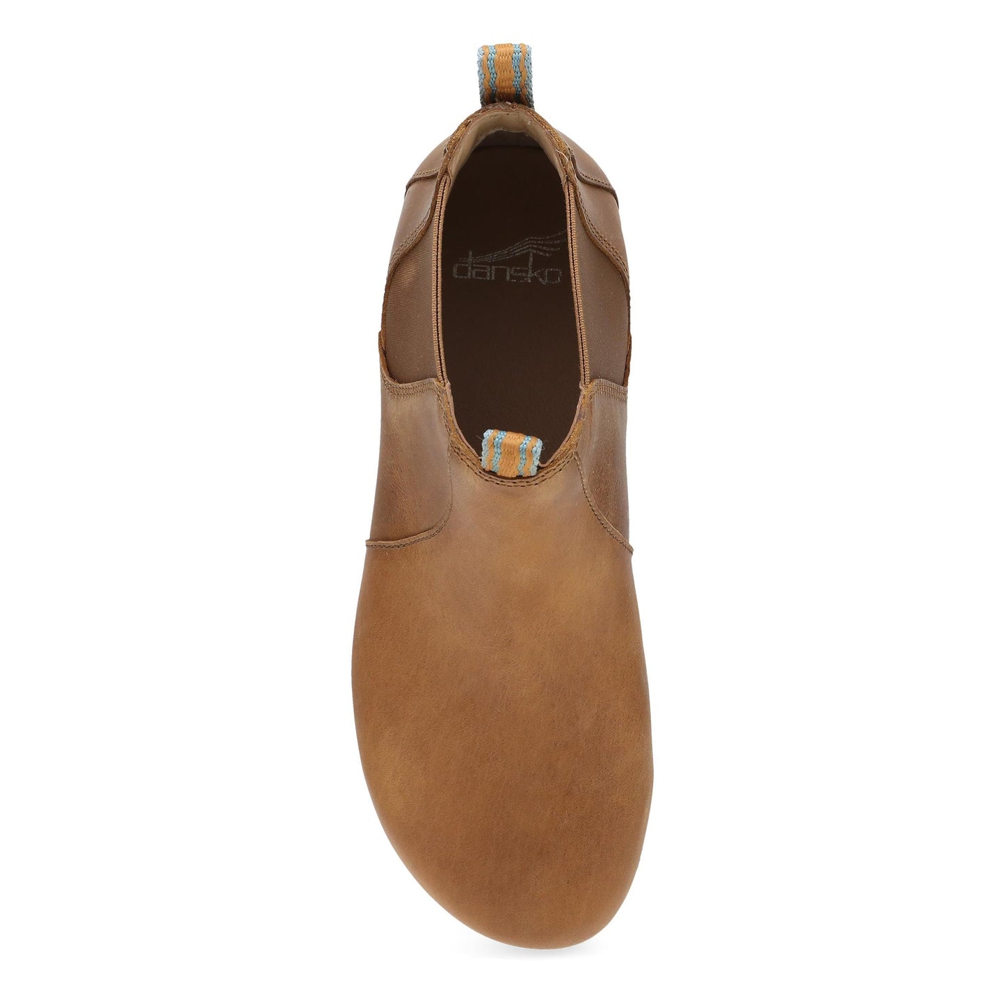 Dansko Becka - Women's Arch Support Boot - Tan Oiled Pull Up Top View