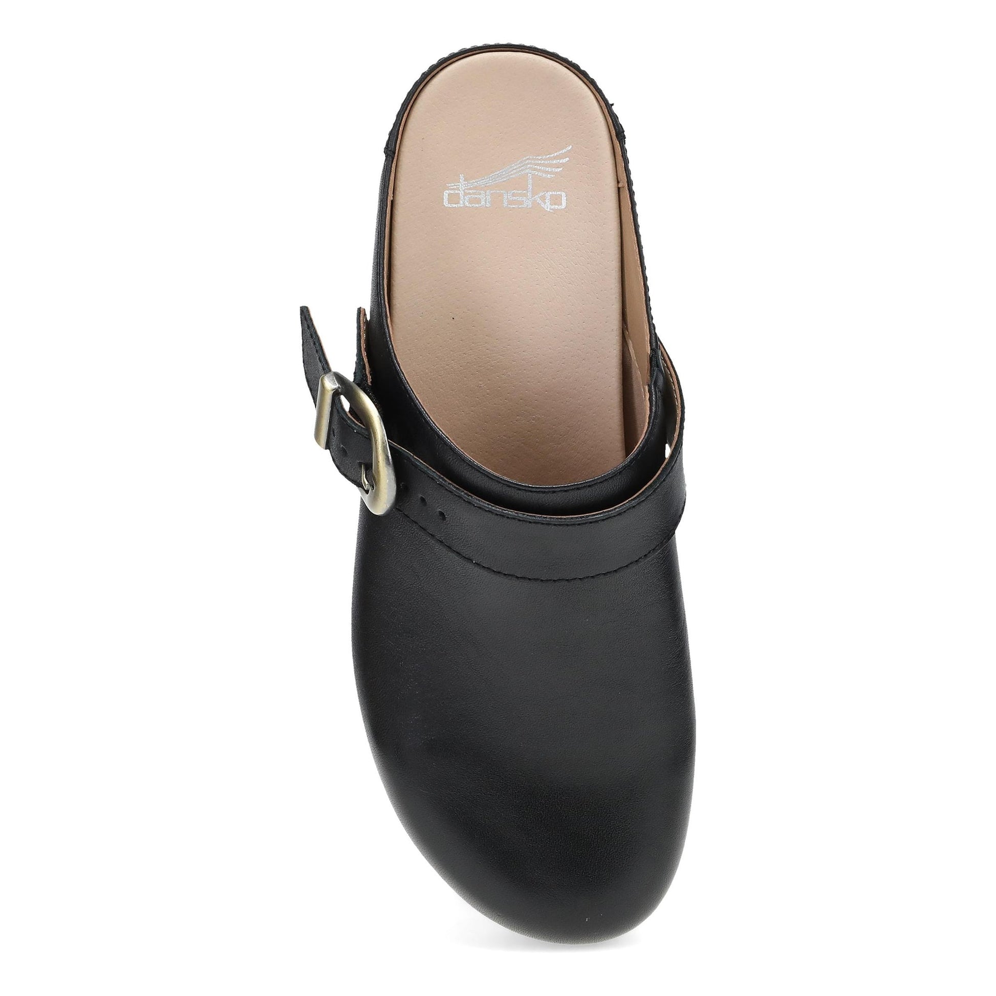 Dansko Baylor Clog - Women's Stapled Construction Clog - Black Calf Top View