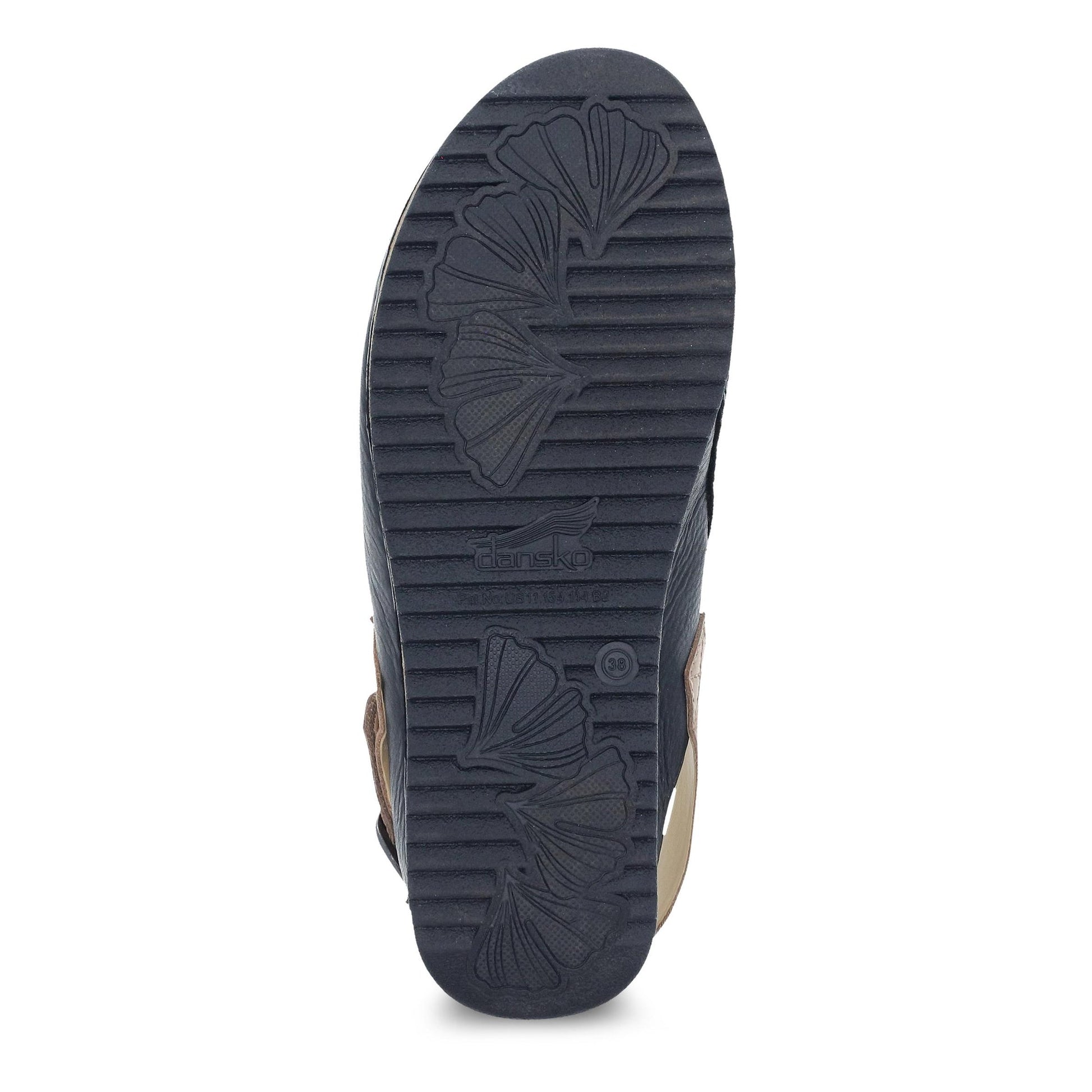 Dansko Merrin - Women's Arch Support Clog - Black Waxy Milled Sole View