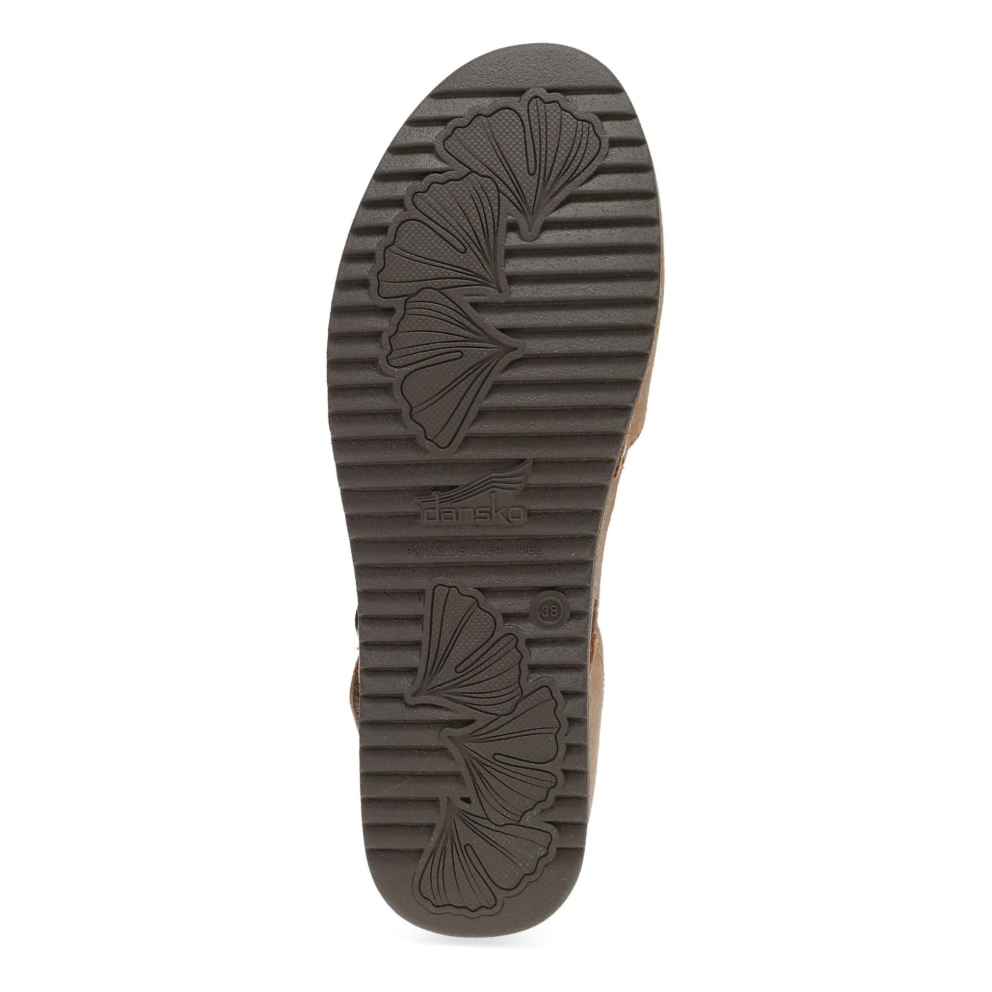Dansko Mae - Women's Arch Support Clog - Tan Burnished Suede Sole View