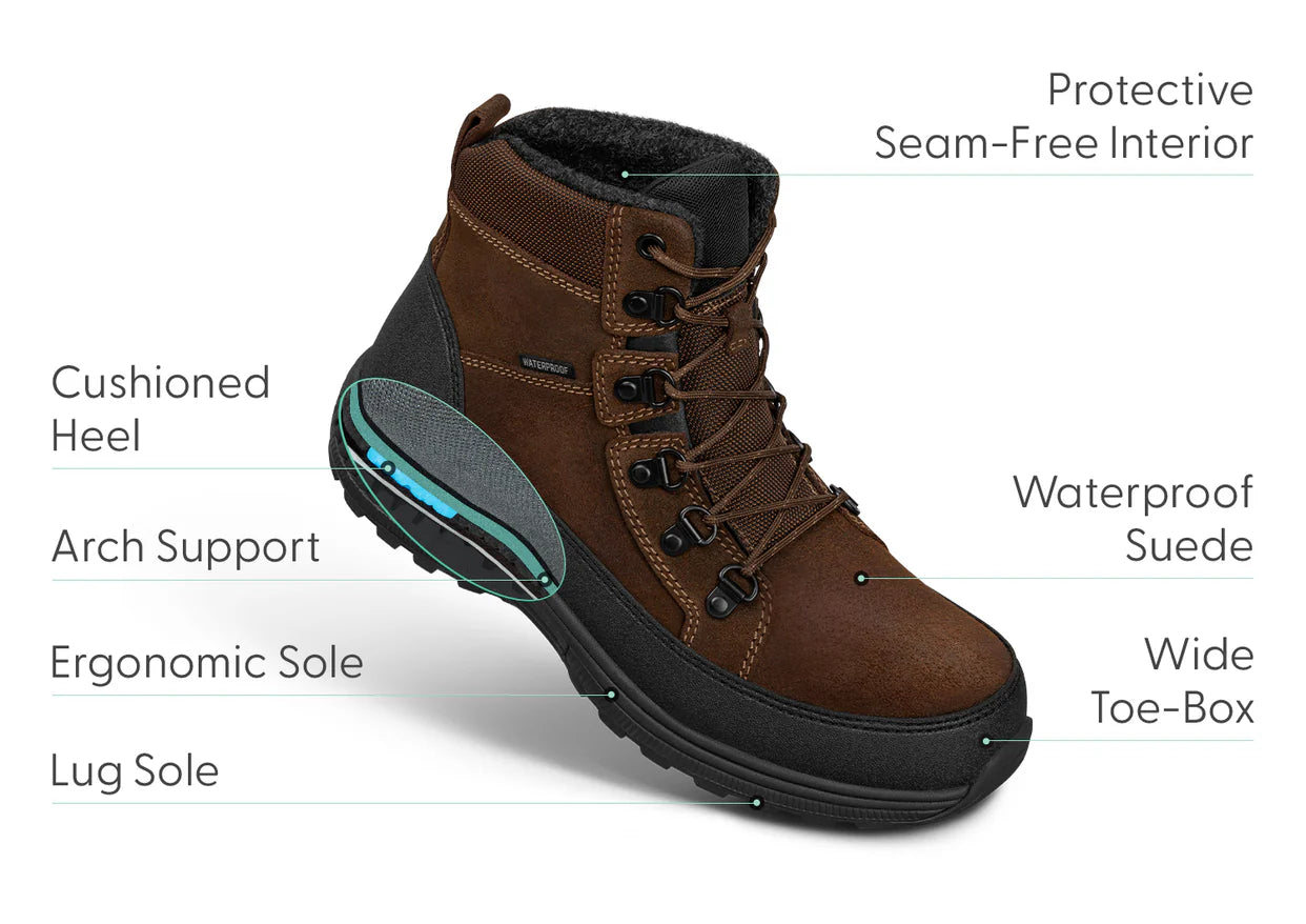 Orthofeet Stratton - Men's Water-Resistant Winter Boot