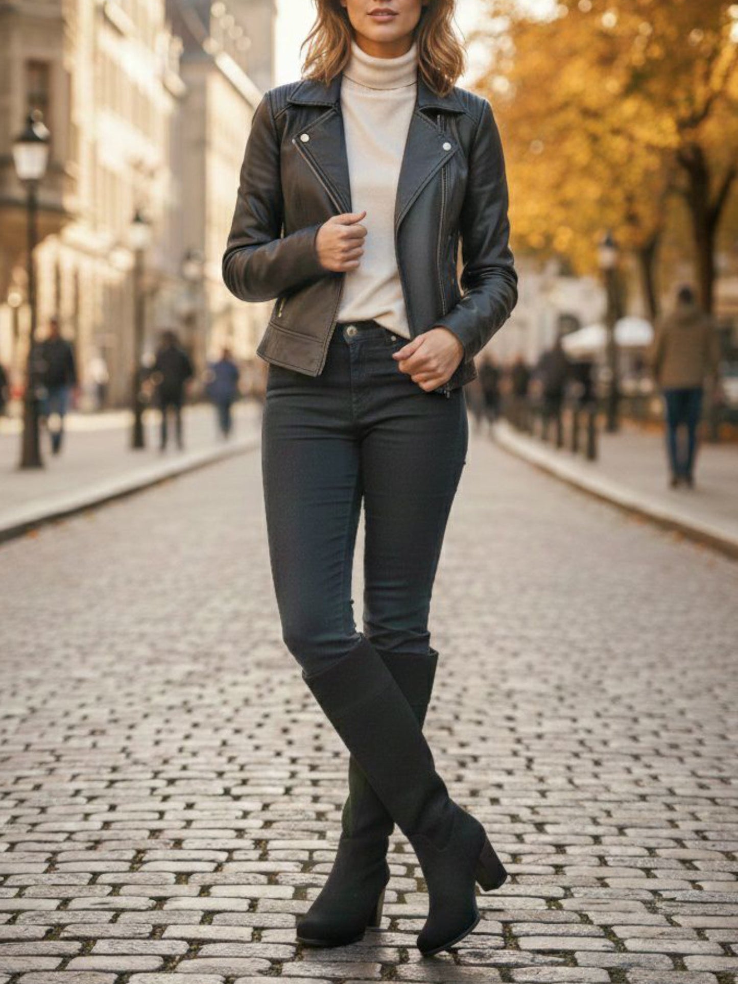 Will's Vegan Heeled Knee High Boots - Women's