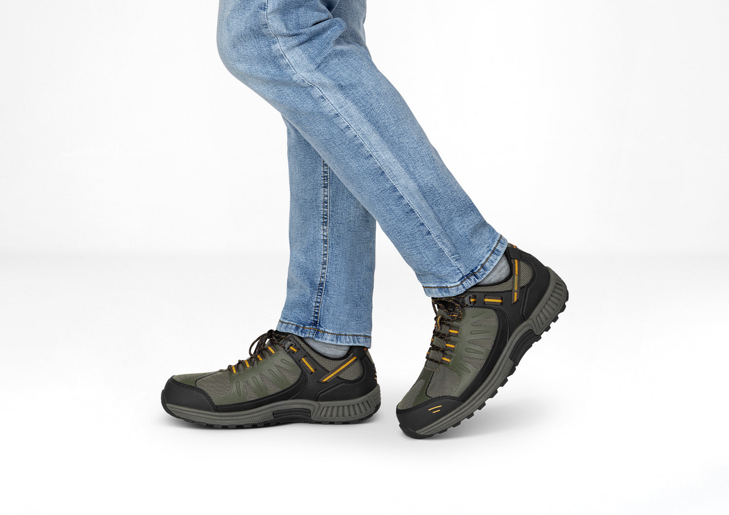 Orthofeet Avalon Waterproof Olive - lifestyle