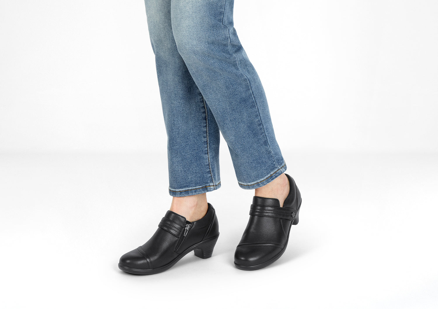 Orthofeet Eva High Women's Heels Black : 10.5 D