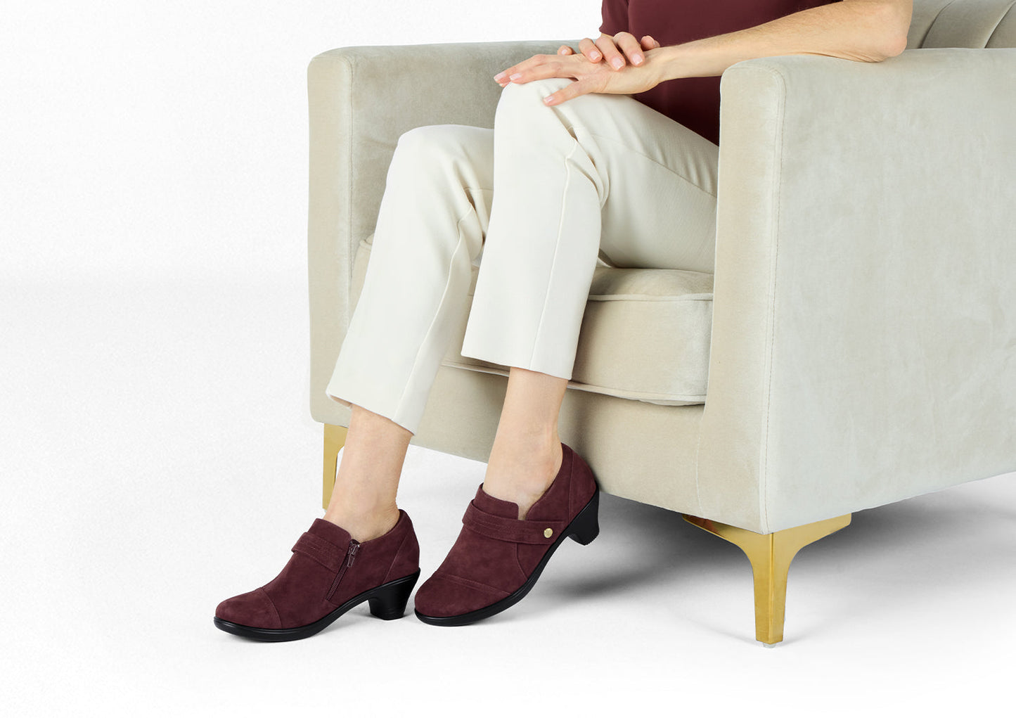 Orthofeet Eva Merlot - lifestyle