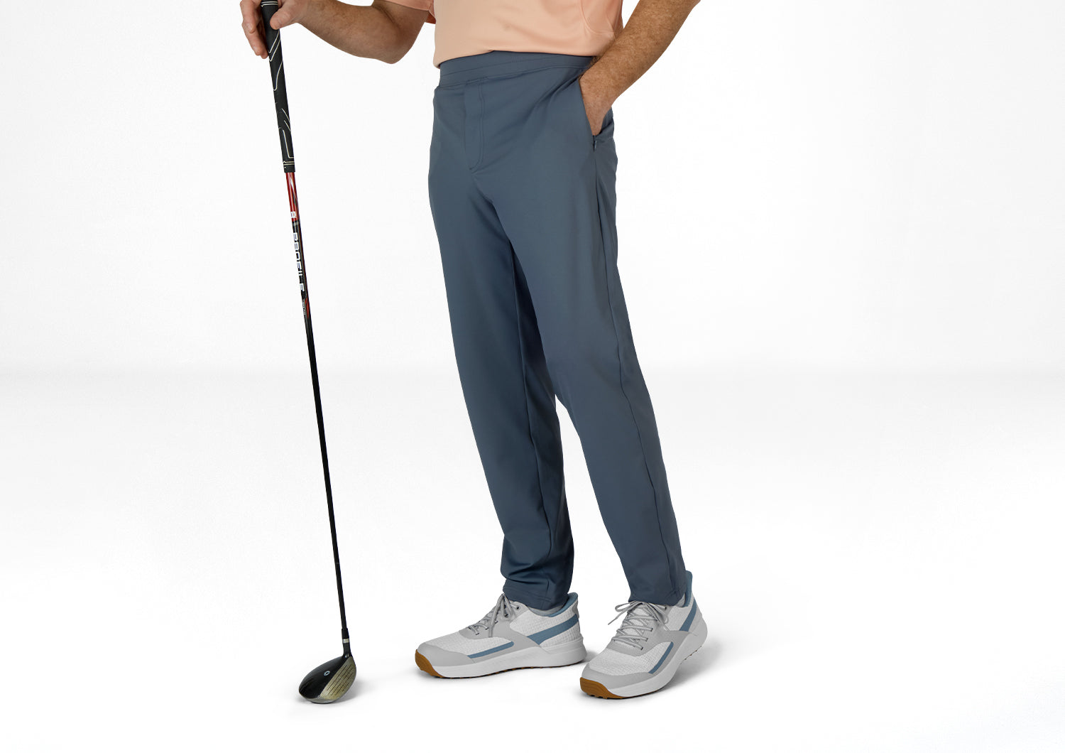 Orthofeet Fairway Hands-Free Golf Blue/White/Gray - Lifestyle