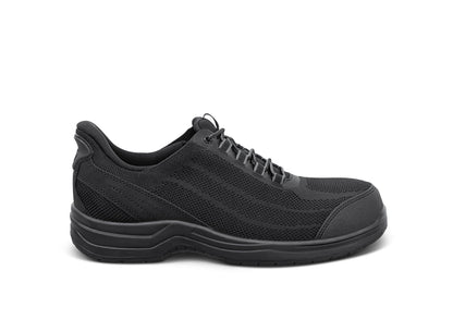Orthofeet Onyx Hands-Free Work Shoes Black - hero