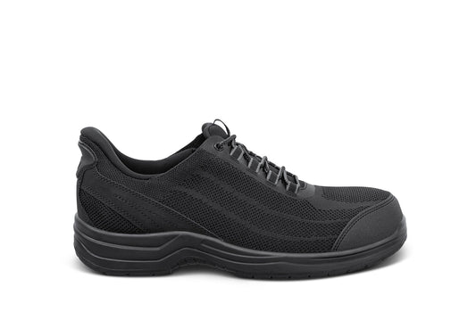Orthofeet Onyx Hands-Free Work Shoes Black - hero