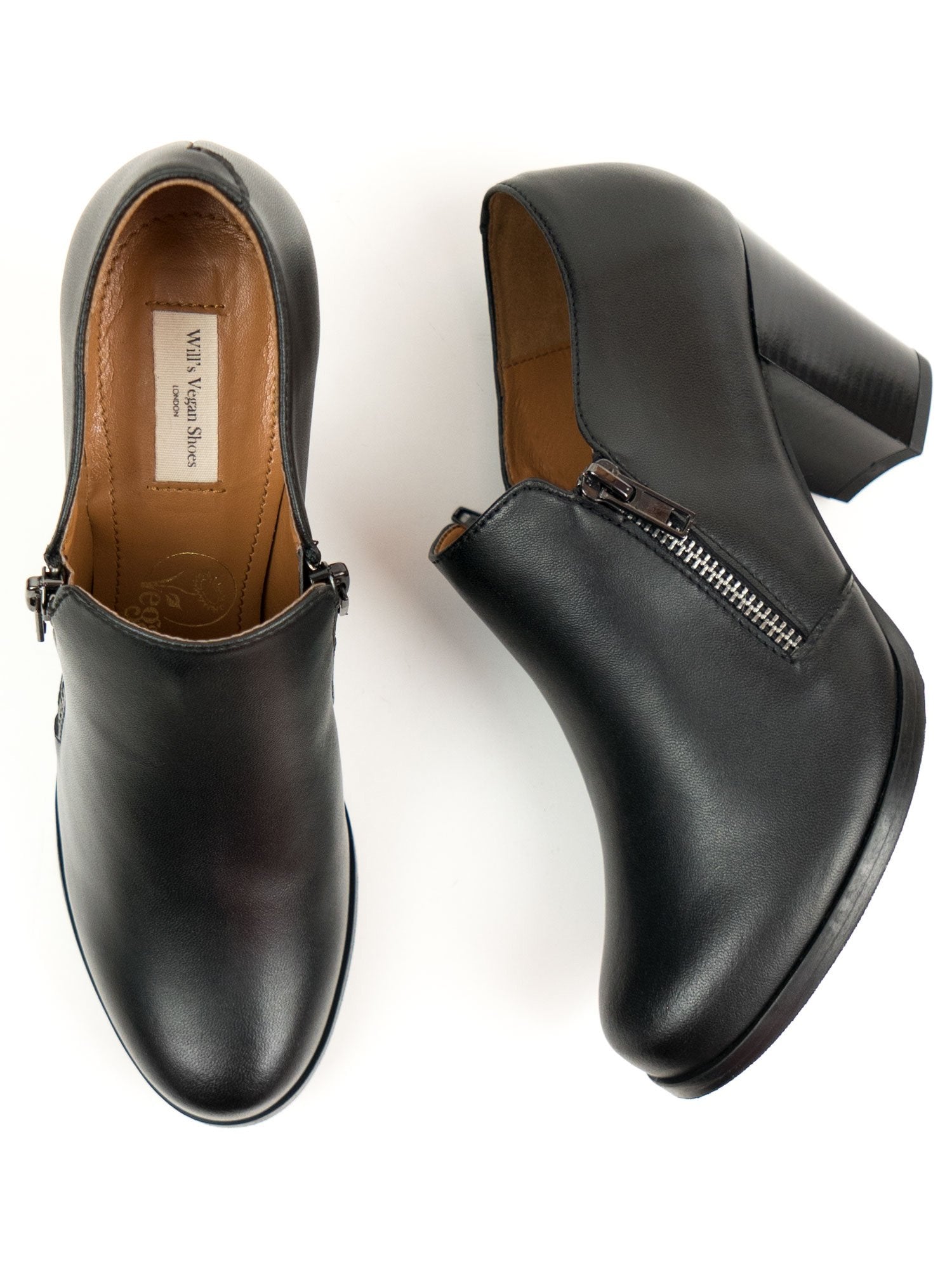 Will's Vegan Zip Heels - Women's