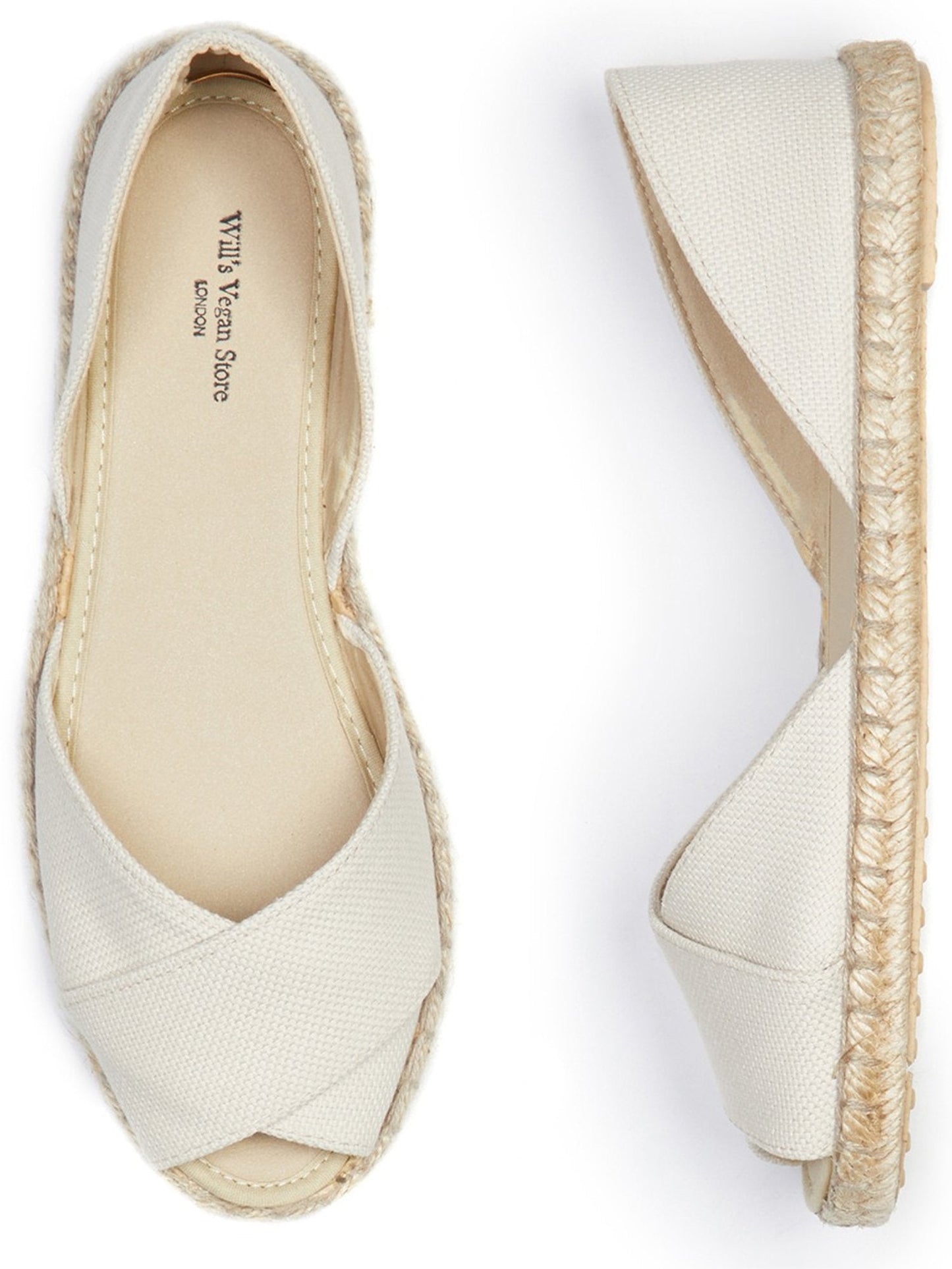 Will's Vegan Recycled Espadrille Cross-Over Sandals - Women's