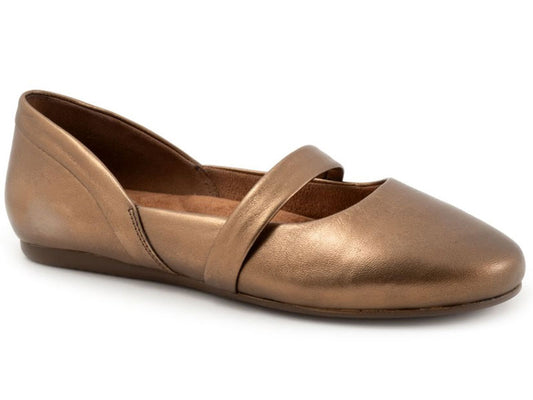 Softwalk Samara - Womens Flat Bronze (222)