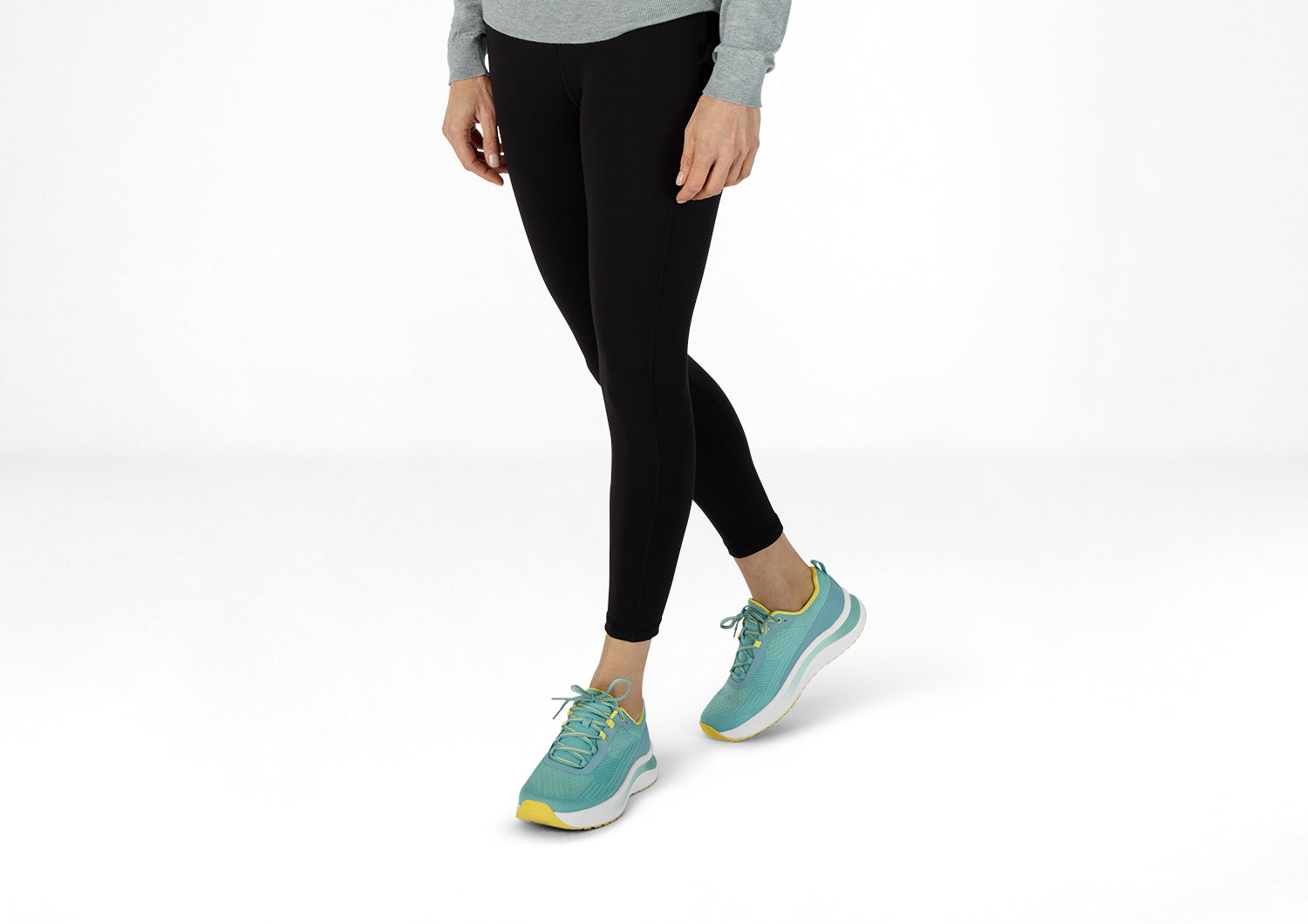 Orthofeet Relay Turquoise Yellow - lifestyle