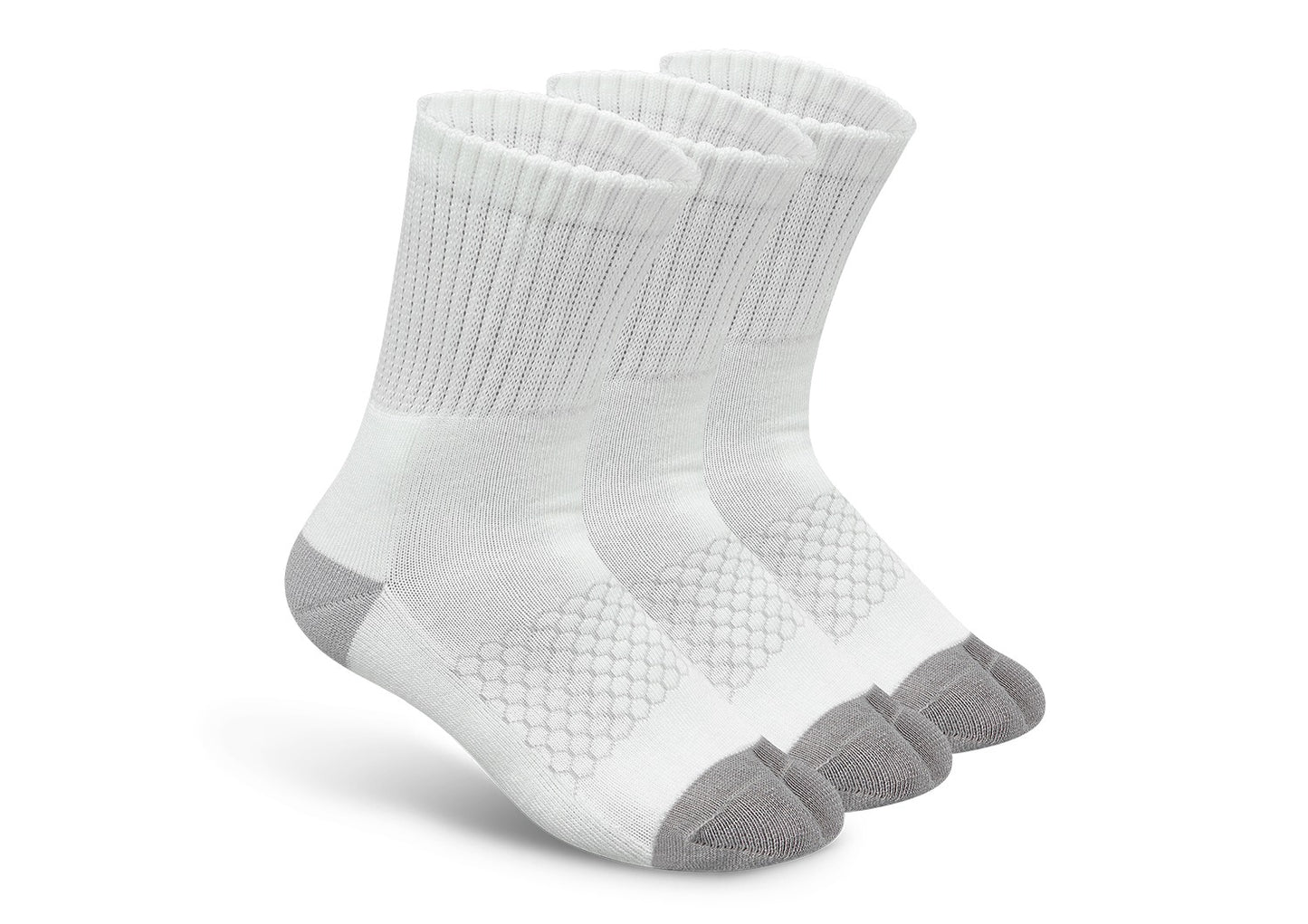 Orthofeet White/Light Gray sock