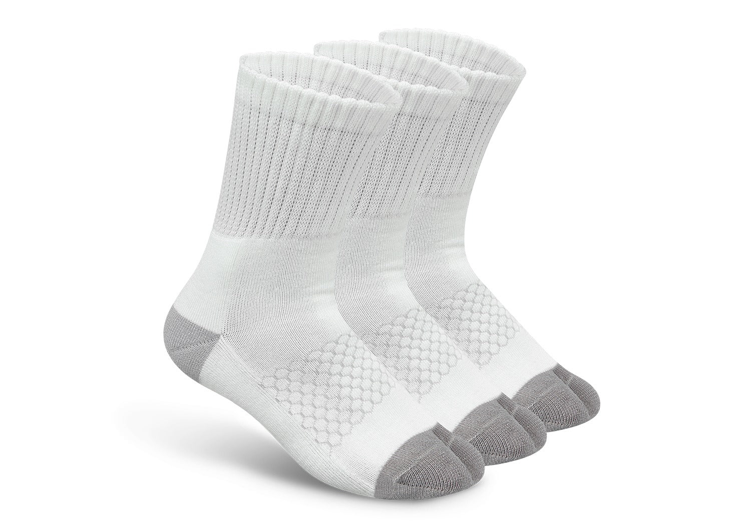 Orthofeet White/Light Gray sock