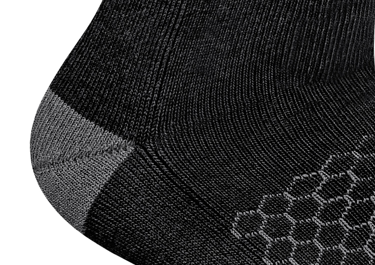 Orthofeet Charcoal/Dark Gray sock