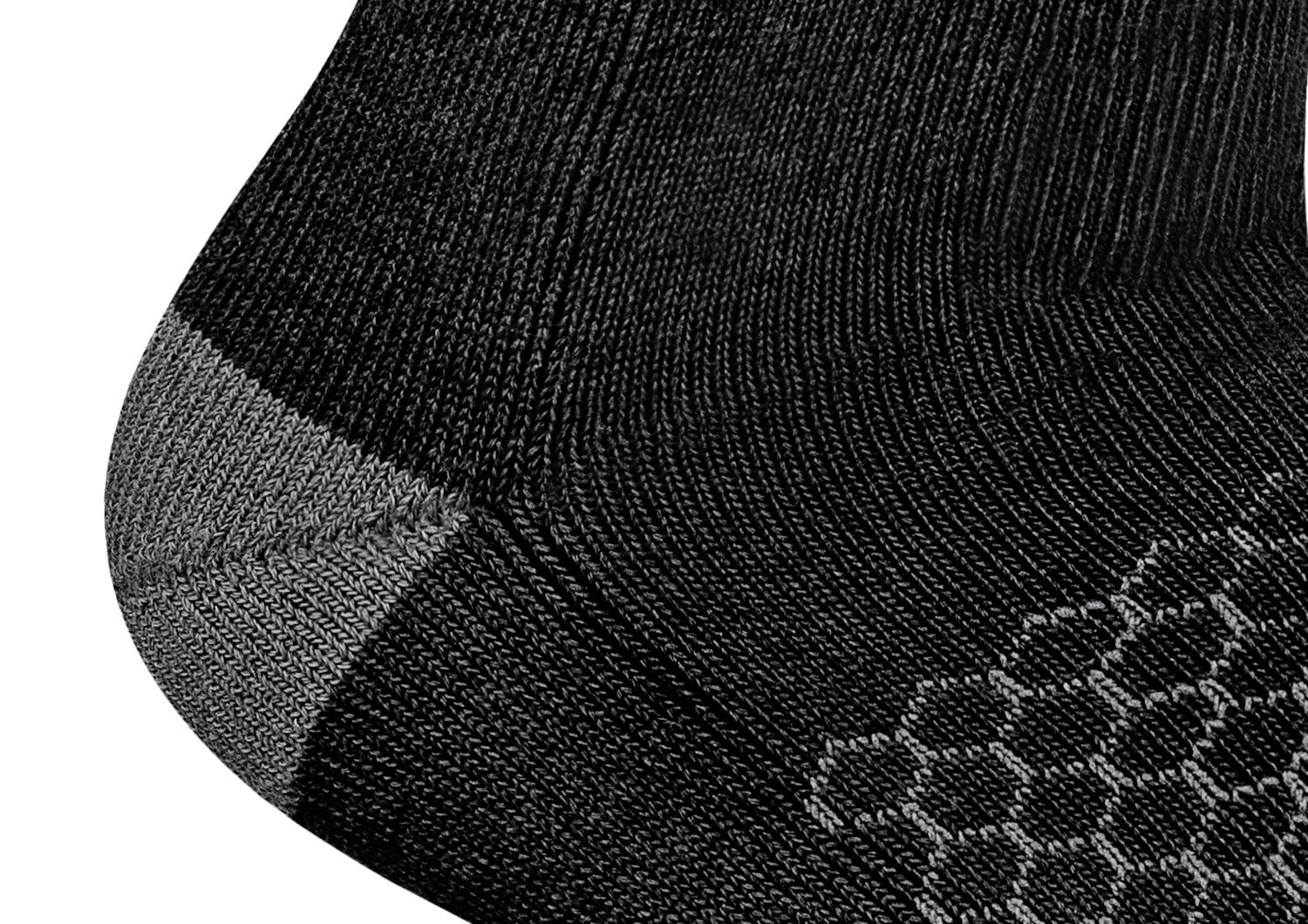 Orthofeet Charcoal/Dark Gray sock