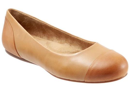 Softwalk Sonoma Cap Toe - Women's Flat Tan (200)