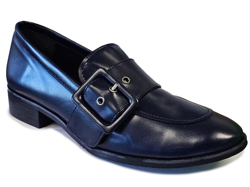 
Will's Vegan Buckle Loafers - Women's Vegan Loafers – 
Blue (01-03-84-06) – image 1 of 2
