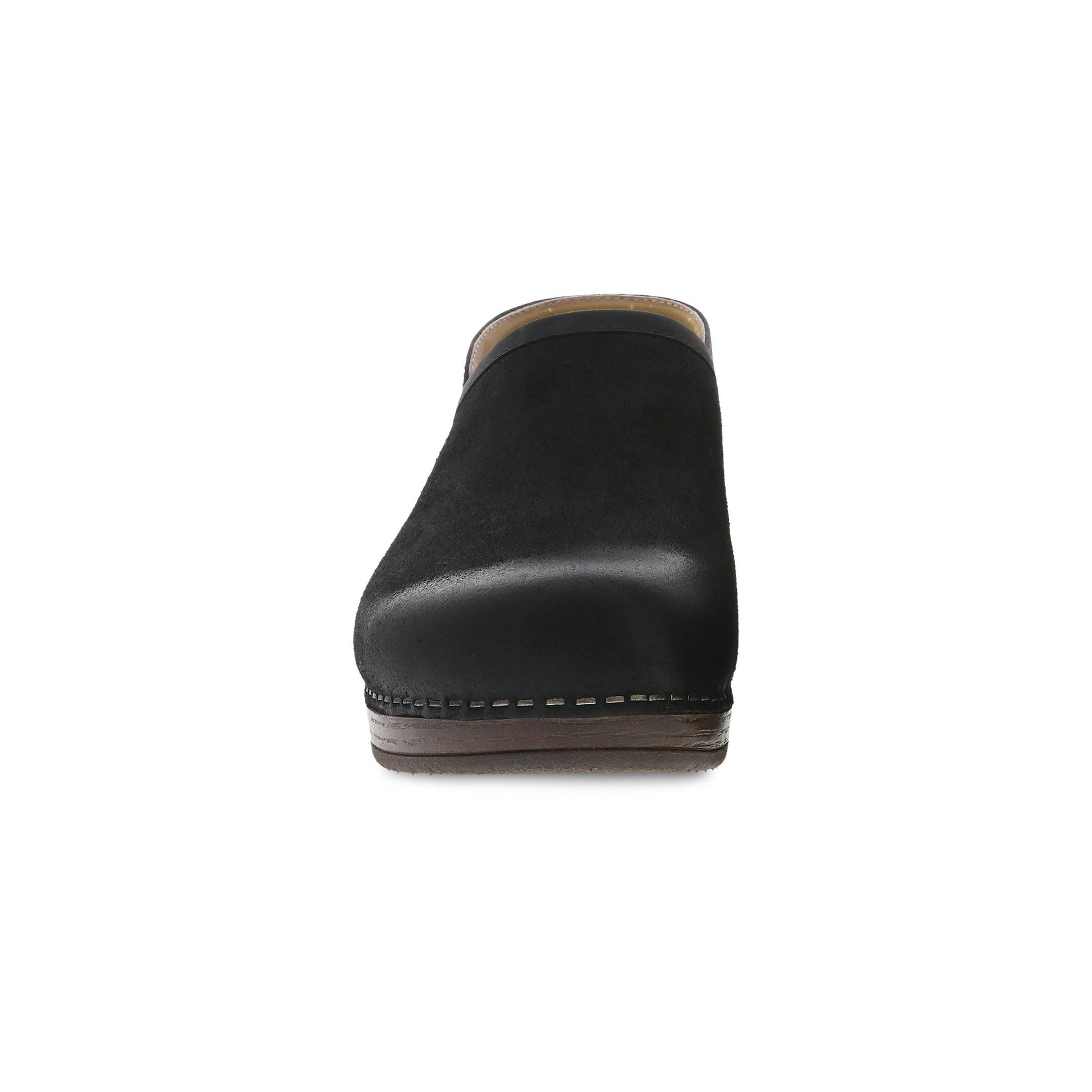 Dansko Brenna Black Burnished Suede Front