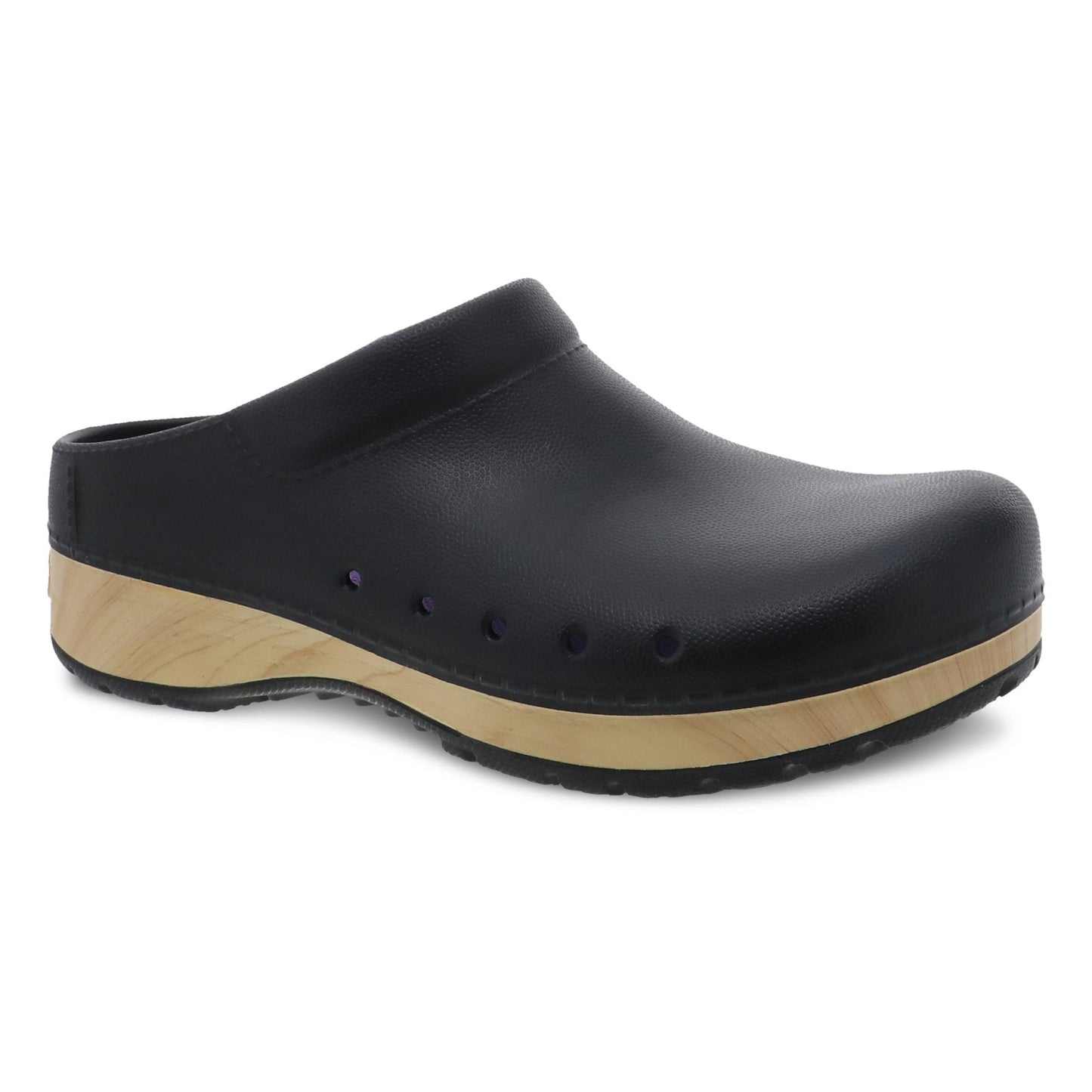 Dansko Kane Clog   Mens Black Molded Outside