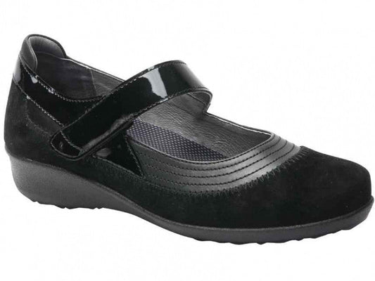 Drew Genoa - Women's Mary Jane Black Leather Combo (19)