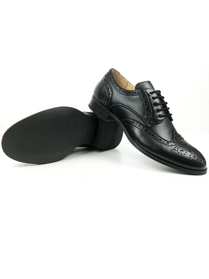 Will's Vegan City Wingtip Brogue Oxfords Black